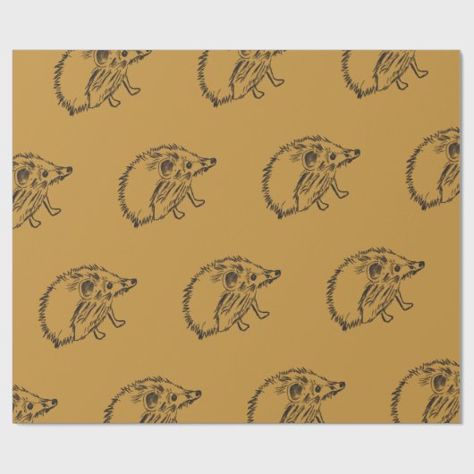 Igel Wrapping Paper Geschenkpapier (Flach)