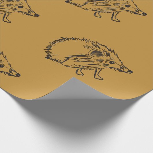 Igel Wrapping Paper Geschenkpapier (Ecke)