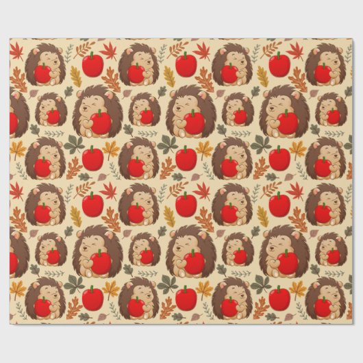 Igel Wrapping Paper Geschenkpapier (Flach)