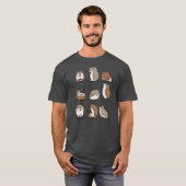 Igel-Yoga lustige Freunde T-Shirt (Vorne ganz)