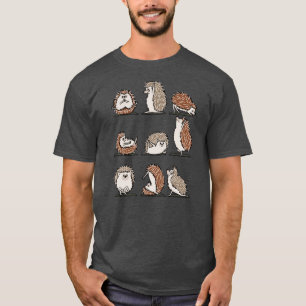 Igel-Yoga lustige Freunde T-Shirt