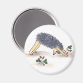 Igel Yoga Magnet (Vorderseite/Rückseite)