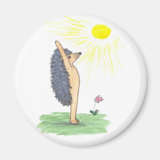 Igel Yoga, Pose in den Bergen (Arme verkleinert) Magnet