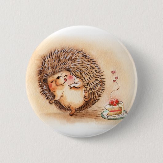 Igel Yum Button (Vorderseite)
