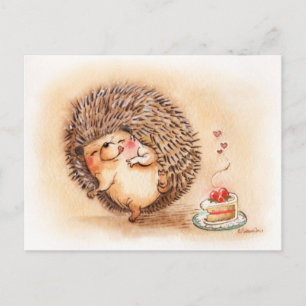 Igel Yum Postkarte
