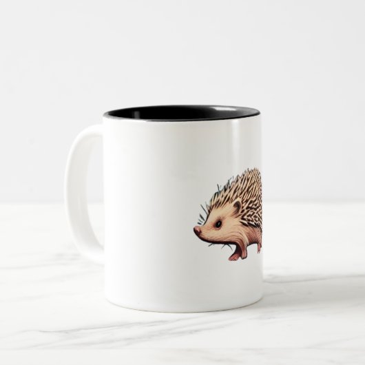 Igel Zweifarbige Tasse (Vorderseite Links)
