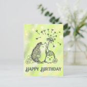 Igelchen Postkarte (Stehend Vorderseite)