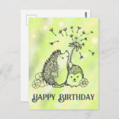 Igelchen Postkarte (Vorne/Hinten)