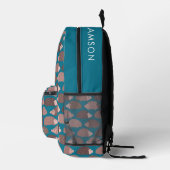 Igelmuster Bedruckter Rucksack (Rechts)