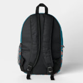 Igelmuster Bedruckter Rucksack (Rückseite)