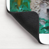 Igels-Baby in Ostern-Gras Mousepad (Ecke)