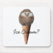 Igels-Eiscreme Mousepad (Vorne)