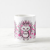 Igels-Girly niedliches Rosa Kaffeetasse (Mittel)