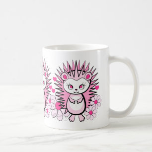 Igels-Girly niedliches Rosa Kaffeetasse