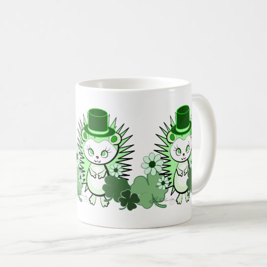 Igels-glückliche Iren Kaffeetasse (VorderseiteRechts)