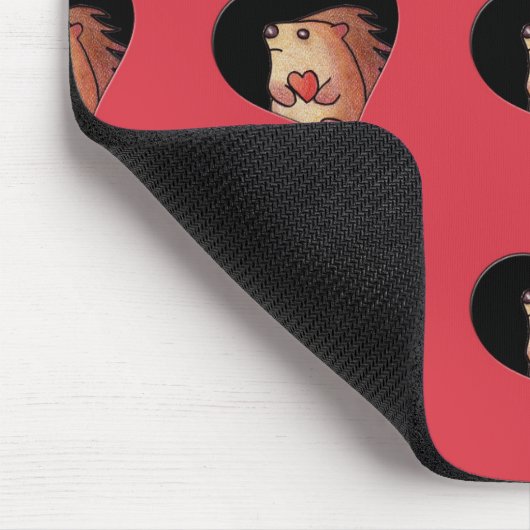 Igels-Herzen Mousepad (Ecke)