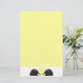 Igels-Liebe-Briefpapier - Gelb Briefpapier (Stehend Vorderseite)