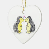 Igels-Liebe Keramikornament (Links)