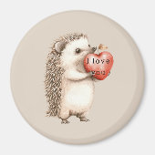Igels mit Herz Liebe Magnet (Vorne)