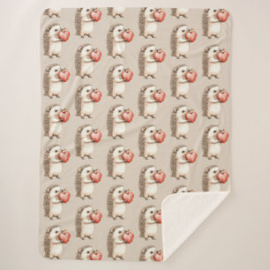Igels mit Herz Liebe Sherpadecke