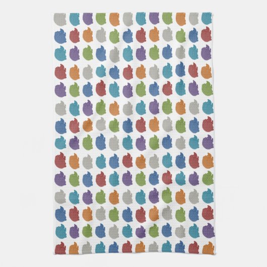 Igels-Pop-Kunst Handtuch (Vertikal)