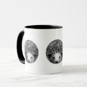 Igels-schwarze u. weiße Tasse (Vorderseite Links)