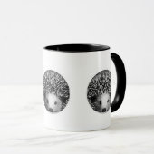 Igels-schwarze u. weiße Tasse (VorderseiteRechts)
