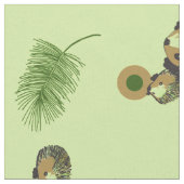 Igels- und Pineconesgewebe Stoff (Nahaufnahme)