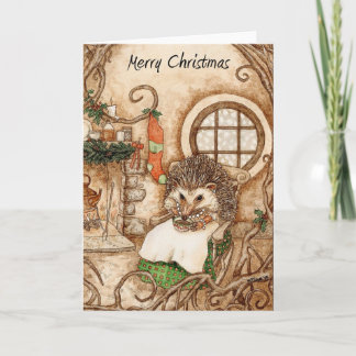 Igels-Weihnachten - Teil 1 Feiertagskarte