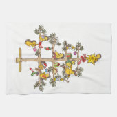 Igels-Weihnachtsbaum Geschirrtuch (Horizontal)