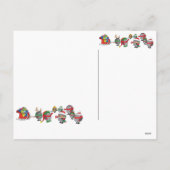 Igels Weihnachtsmagie Feiertagspostkarte (Rückseite)