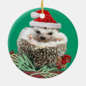 Igels-Weihnachtsverzierung Keramikornament (Hinten)