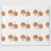 Igelsillustration Geschenkpapier (Flach)
