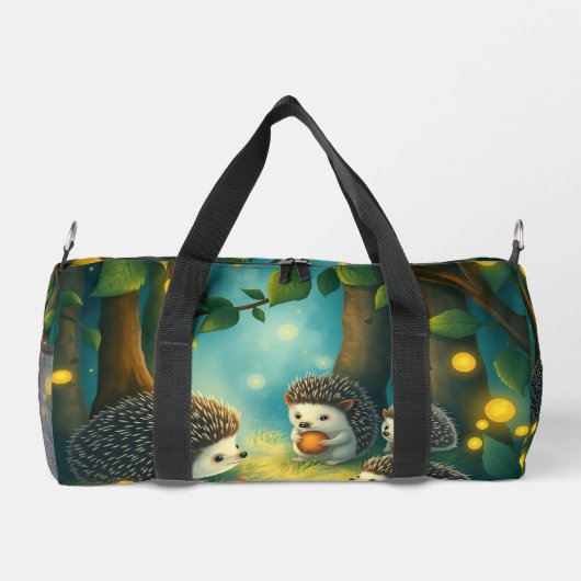 Igelzauber im Lichterwald Duffle Bag (Rückseite)
