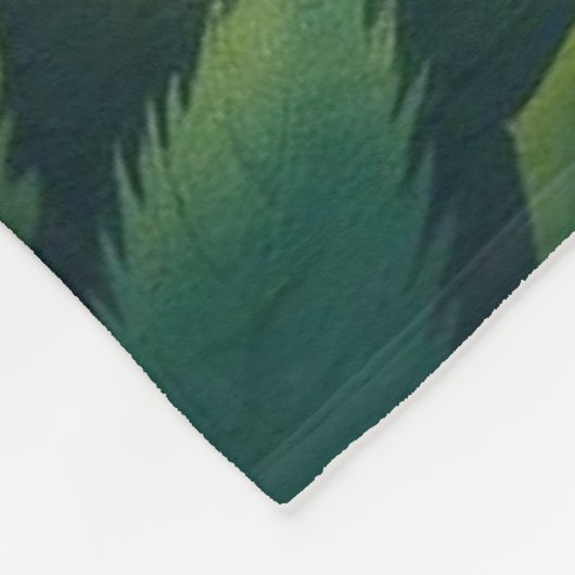 Igelzauber im Lichterwald Fleecedecke (Ecke)