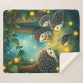 Igelzauber im Lichterwald Sherpadecke (Vorderseite (Horizontal))
