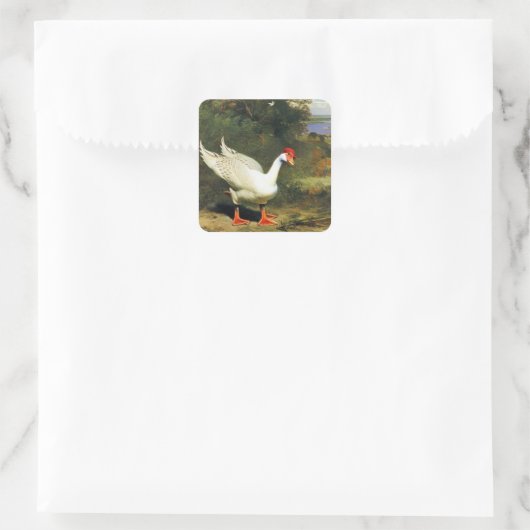 IGF-Aufkleber Quadratischer Aufkleber (Tasche)