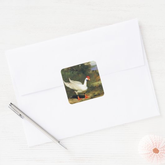 IGF-Aufkleber Quadratischer Aufkleber (Umschlag)