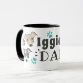 Iggies Dog Vater Italienischer Greyhound Niedlich Tasse (Vorderseite Links)