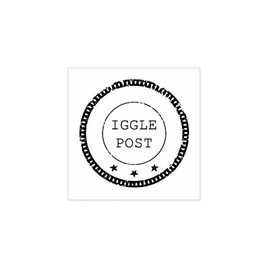 IGGPPC Iggle Post Briefmarke Gummistempel (Prägung)