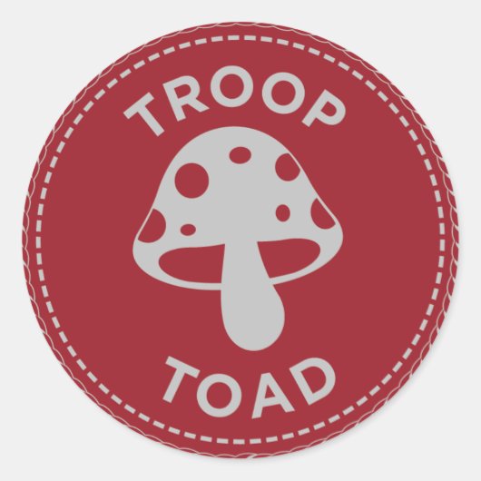 IGGPPCamp 2022 Aufkleber für den Truppenstopp rot (Vorderseite)