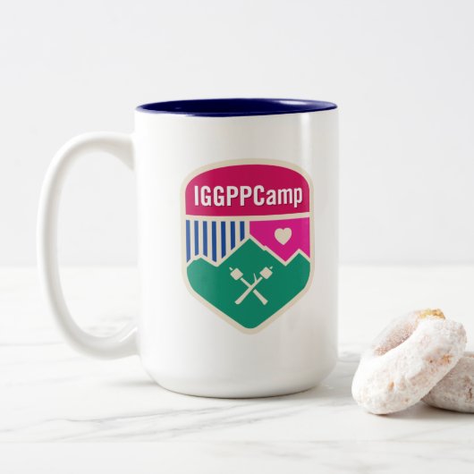IGGPPCamp 2022 Truppenstärke Tasse blau (Mit Donut)