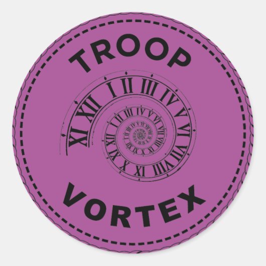 IGGPPCamp 2023 Truppenvortex-Sticker Runder Aufkleber (Vorderseite)