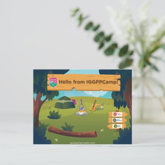 IGGPPCamp Grüße Postkarte (Stehend Vorderseite)