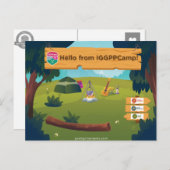 IGGPPCamp Grüße Postkarte (Vorne/Hinten)