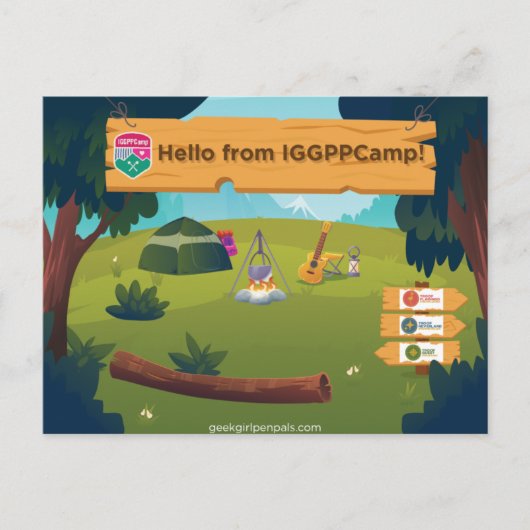 IGGPPCamp Grüße Postkarte (Vorderseite)