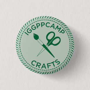 IGGPPCamp macht Abzeichen in Handarbeit Button