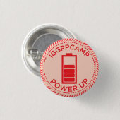 IGGPPCamp Power herauf Abzeichen Button (Vorne & Hinten)