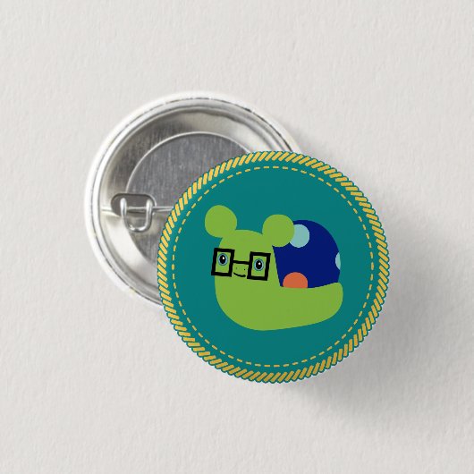 IGGPPCamp-Schneckenmascot-Taste Button (Vorne & Hinten)