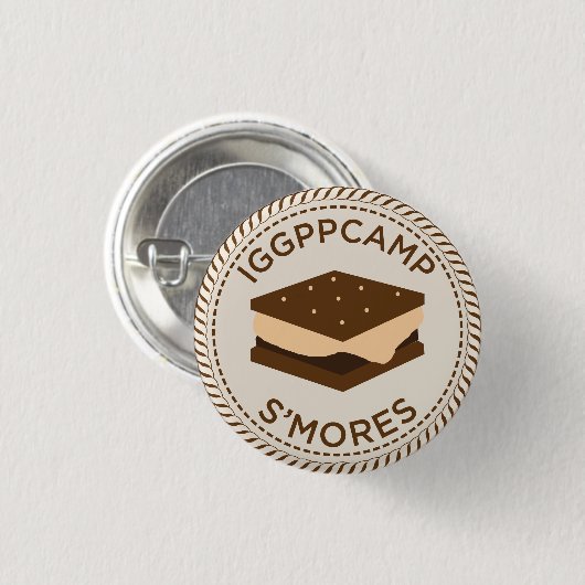 IGGPPCamp S'mores Abzeichen Button (Vorne & Hinten)